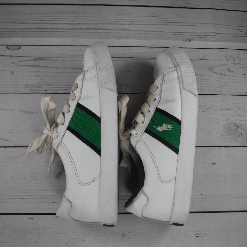 Polo by ralph lauren green & white sneaker  2 1/2 - Picture 7 of 13